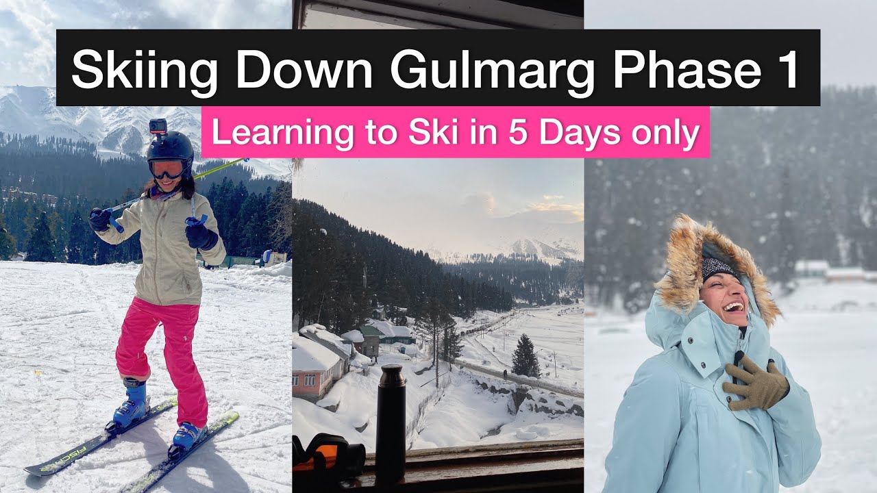 Skiing down Mountain in 5 Days| Gulmarg | Physical & Mental Fitness | Nutrition | Packing List |Vlog