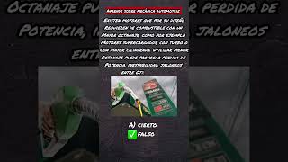 ¿Se puede poner gasolina de cualquier octanaje al vehículo?