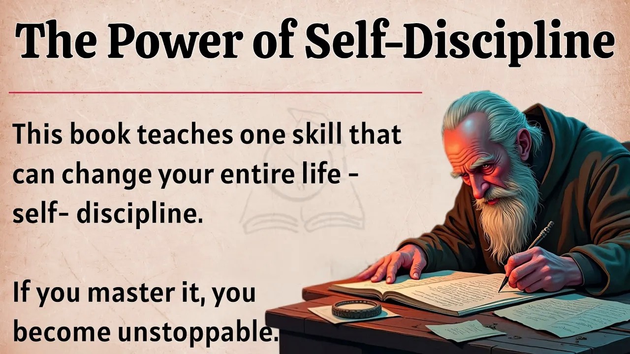 The Power of Self-Discipline: No Excuses || Learn English Through Book Summary 📖 || Improve English