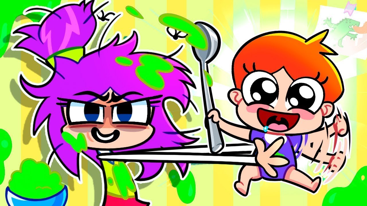 Viv Takes Care Of Baby Brother 👶 Funny and Cute Family Cartoons