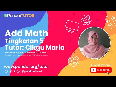 [ LIVE WEBINAR ] Matematik Tambahan Tingkatan 5 - Gerakan pada Garis Lurus | Cikgu Maria