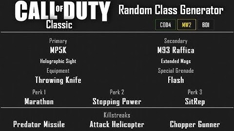 MW2 - Afghan Free-For-All (26-10) Random Class Generator #70 [2020]