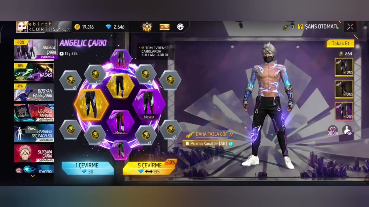 GARENA FREE FİRE MELEK PANTOLONLARINI SİLDİK SÜPÜRDÜK 