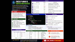 Check if Array Is Sorted and Rotated | DSA Coding Interview Problem