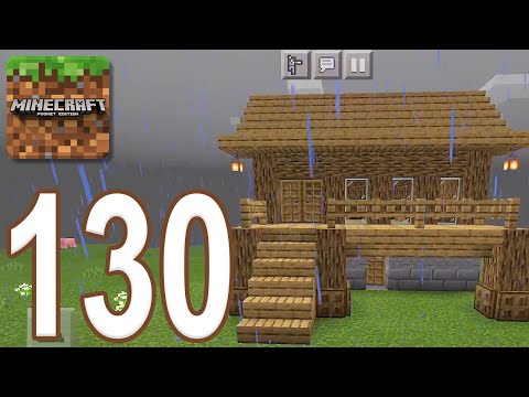 Minecraft: Pocket Edition Gameplay Walkthrough Part 130 New House (iOS, Android)