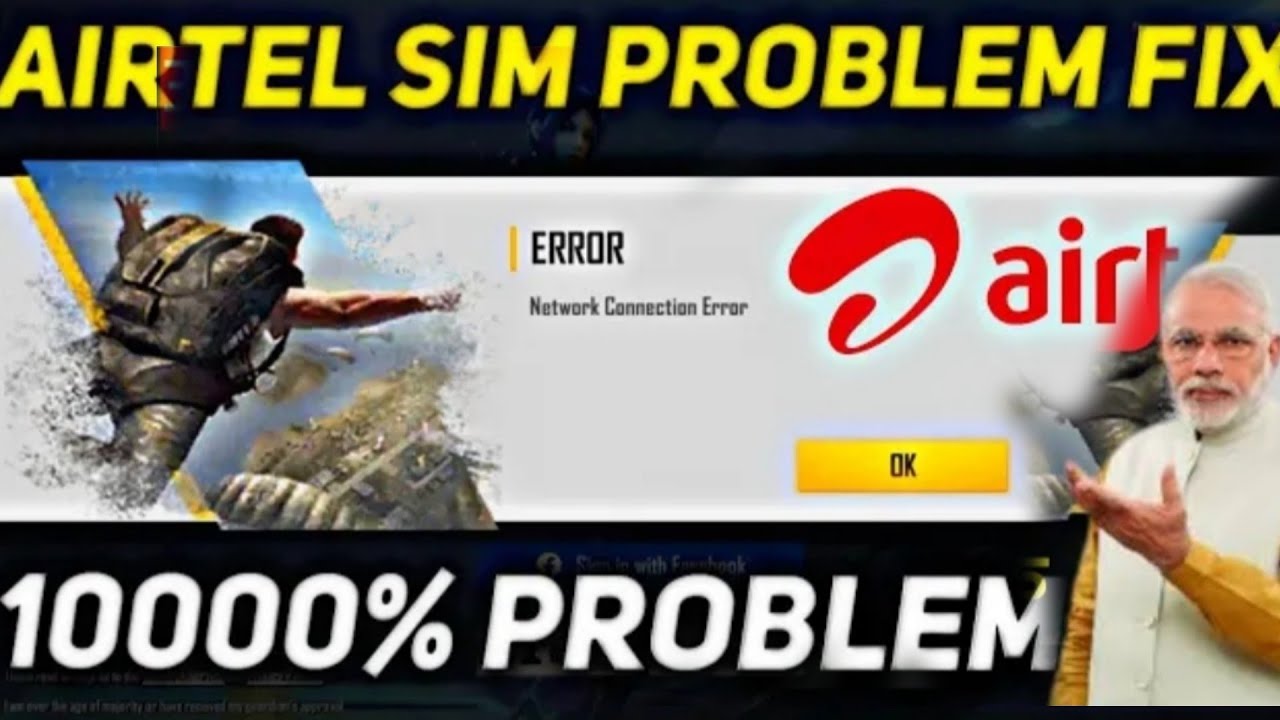Network connection error Airtel SIM network//😨😨 free fire// 100% problem fix❤️