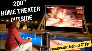 Taking My 4K Dolby Vision Home Theater Outside | soundcore Nebula X1 Pro