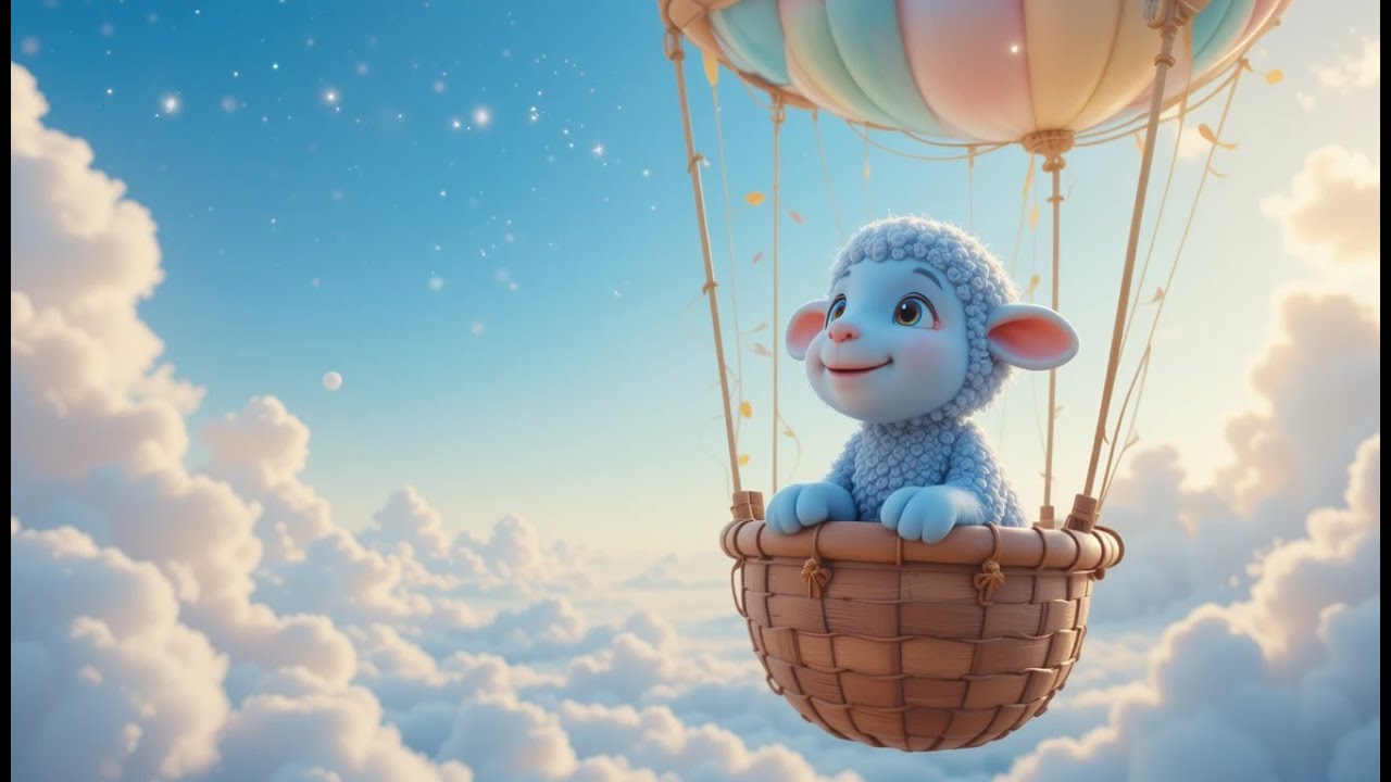 Baa Baa Blue Sheep’s Balloon Ride | Fun Animal Song for Kids | Nursery Rhymes & Songs for Children
