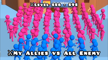 Join Clash 3d l My Allies vs All Enemy l Level 586 - 595 l Jude Gaming
