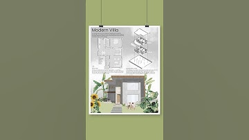 Presentation board ideas for Architectural projects for students | Sheet composition for Designers