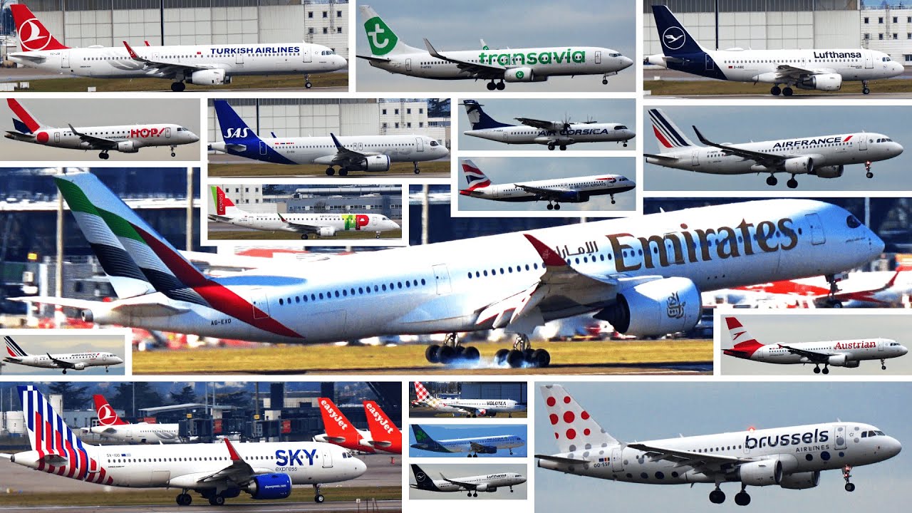 Spotting Aircraft Takeoffs and Landings at Lyon-Saint-Exupéry Airport - 4K