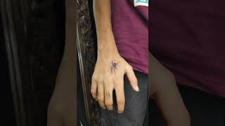spider tattoo on hand @zeppelintattoos @SafdarjungEnclave #tattoo #best #delhi