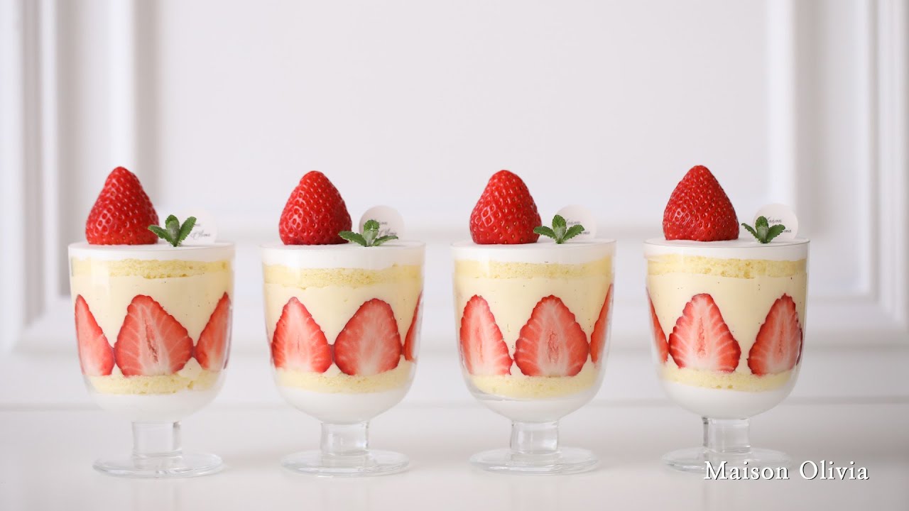 딸기 베린느 🍓 / 컵에 담아 ~ 딸기 컵케이크 (Strawberry Verrine / Strawberry Cake in Glass)