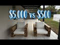 We built these 5000 lounge chairs for under 500