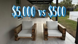WE BUILT THESE $5,000 LOUNGE CHAIRS FOR UNDER $500!