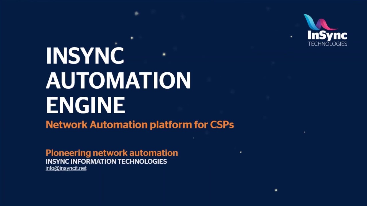Do more with less- InSync Network Automation for CSP - YouTube