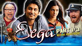 EEGA Movie Reaction 1/3! | Sudeep, Nani, Samantha Ruth Prabhu, S.S. Rajamouli @Ourstupidreactions