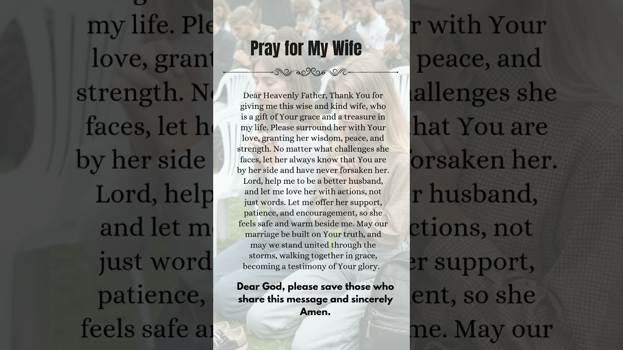 Pray for My Wife 