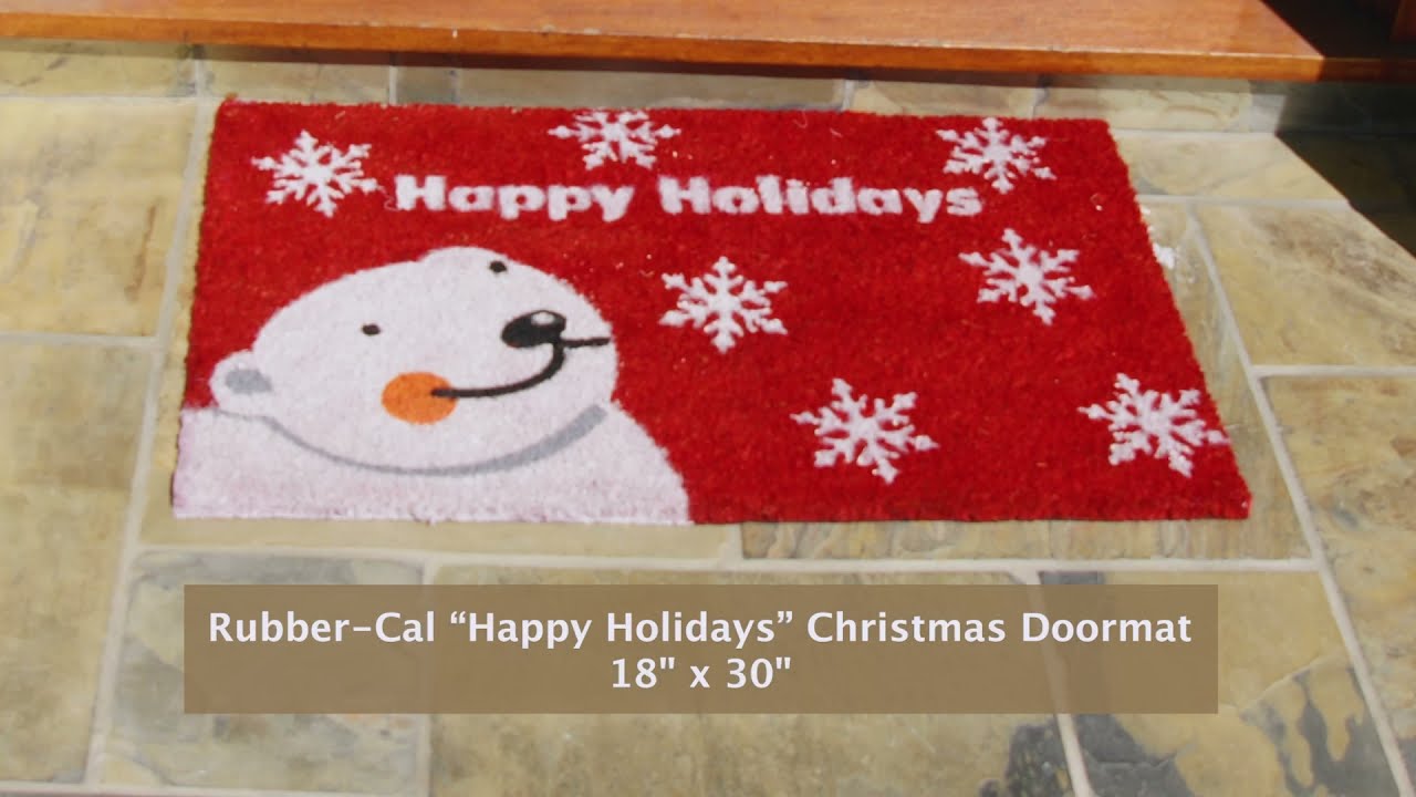 Double Front Door Mat, Large Christmas Doormat, Winter Doormat, Holiday Door  Mat, Rustic Christmas Decor, Doormat With Tree, Modern Doormat 