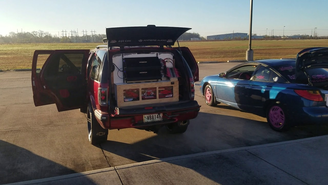 Rockville mids & highs on two Kicker zx350.4 amps 