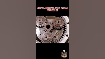 How Planetary Gear Works ⚙️#cad #machine  #engineering #gear #auto  #engine #starter #1ksubscribers