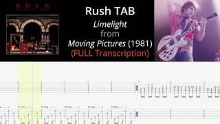 Rush / Alex Lifeson TAB - Limelight (Classic PROG #tabs)