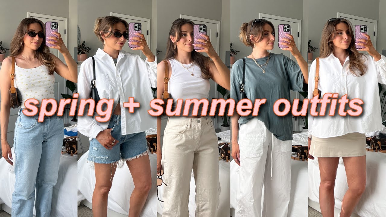 SPRING + SUMMER OUTFIT IDEAS  casual & trendy everyday outfits