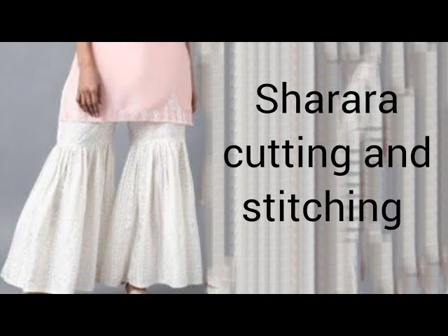 sharara or kurti cutting// puraane saree reuse//purani saree se banaye  sharara/sharara cutting // - YouTube