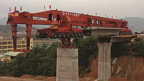 Construction of 350km/h High-Speed Railway with SL900/32 Bridge Girder Erection Machine