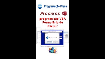 Excluindo registros com Programação VBA Access.