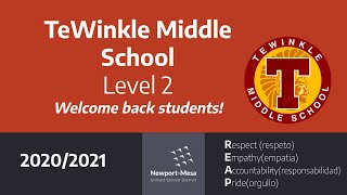 TeWinkle Level 2 Hybrid Orientation