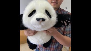 Unboxing Cute Baby Panda Realistic Plush 3 Months Old