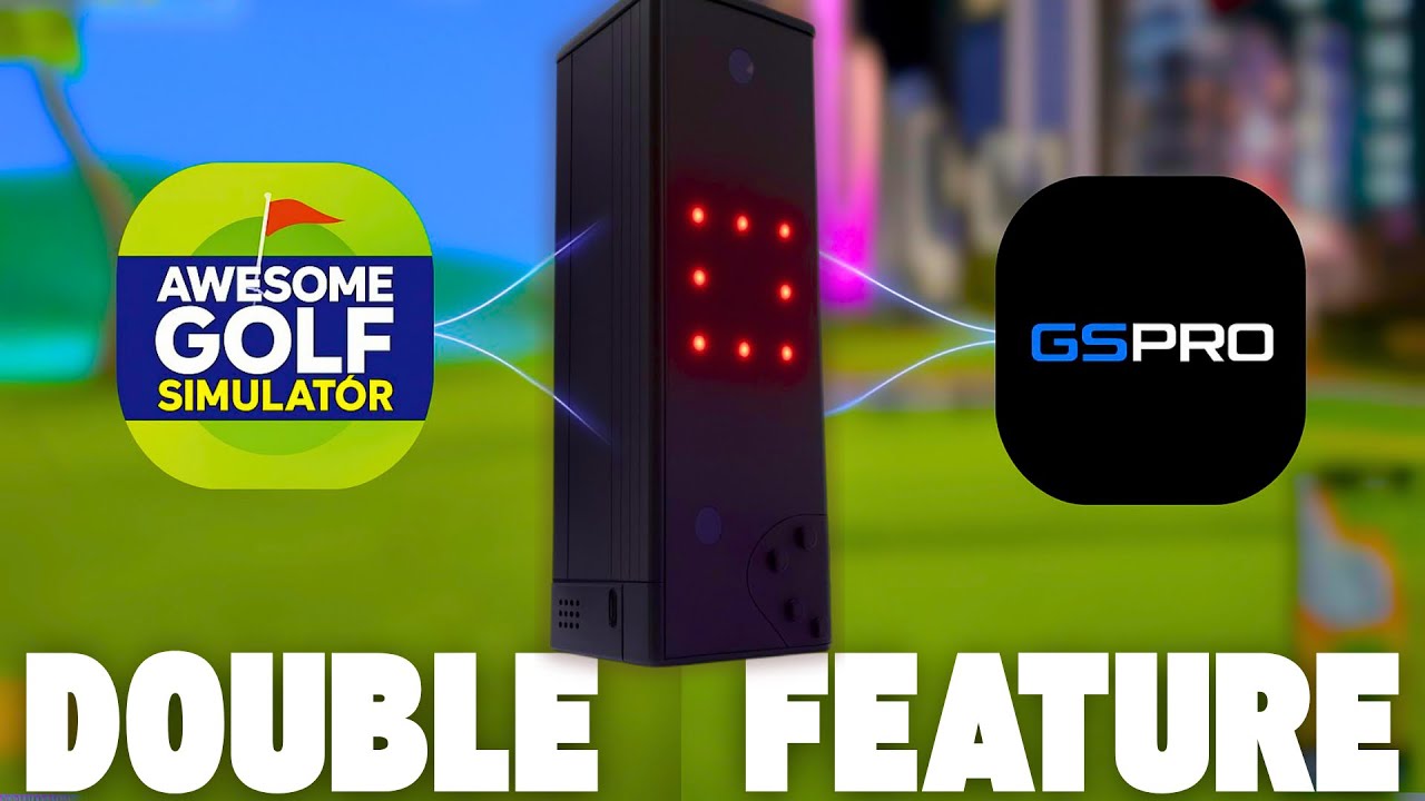 Awesome Golf vs GSPRO Course Play | 9+9 Holes Square Golf