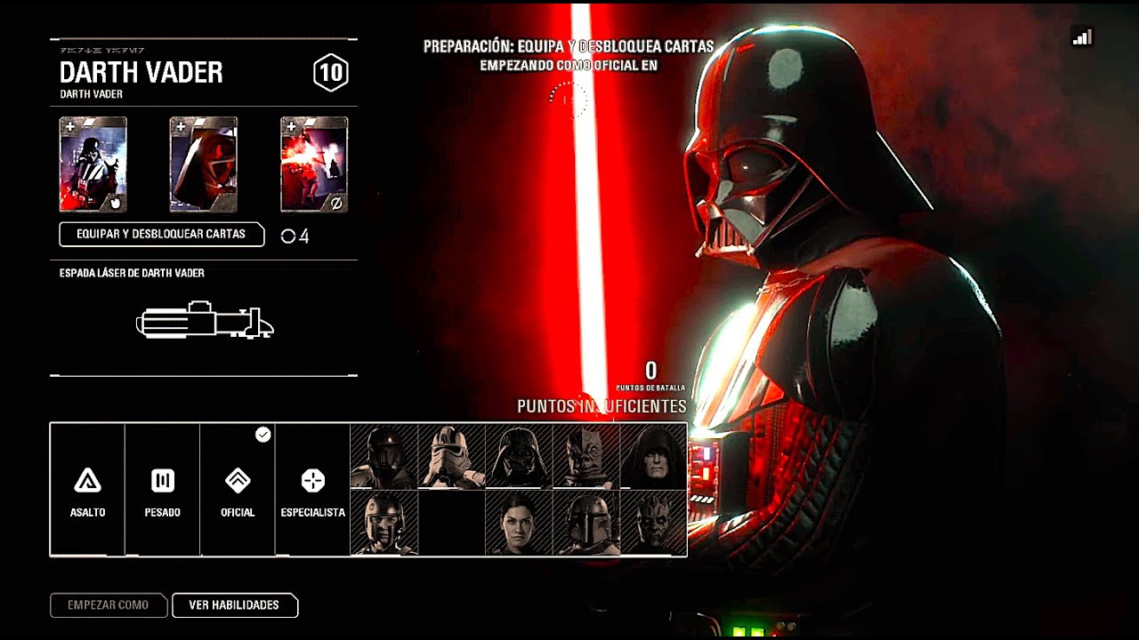 STAR WARS Battlefront 2 /Pistola: RK-3 | Clase Oficial + Darth Vader |Online 26 [1080x60 fps] 