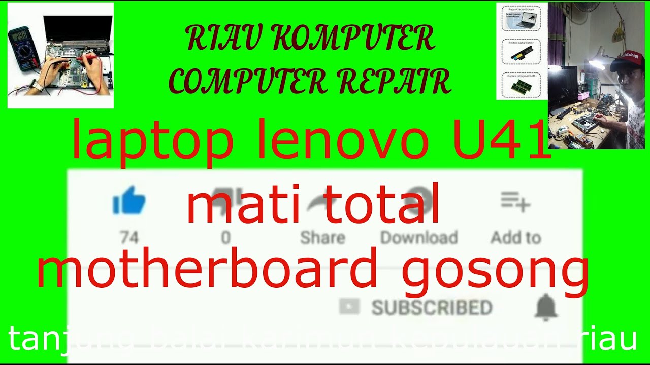 lenovo u41mati total/dead no power YouTube