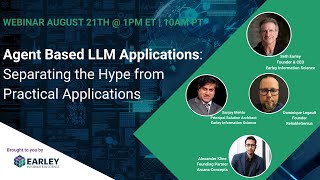 Webinar - Agent Based LLM Applications: Separating the Hype from Practical Applications