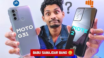 Stock Android Hoke Bhi Problem🤐Micromax In Note 2 Vs Moto G31 Full Comparison & Speed Test