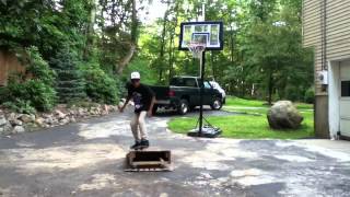 High Kickflip off Kicker