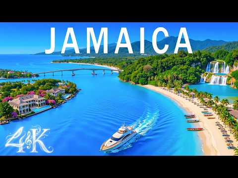 Jamaica 4K Drone Footage | Tropical Beaches, Blue Ocean & Caribbean Paradise Views