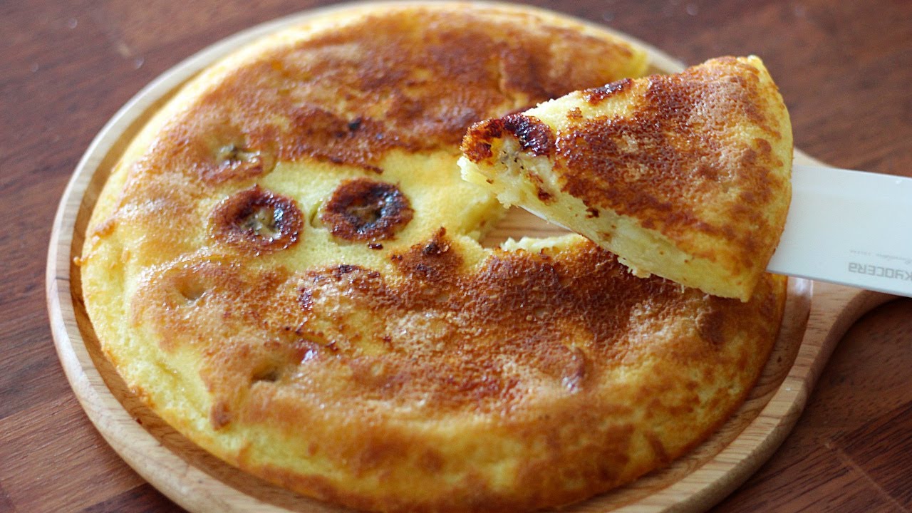NO OVEN Как легко сделать банановый торт с жареный сковородок. No oven banana cake recipe