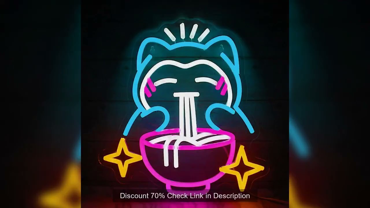 Pokemon Ramen Neon Light Cute Bear Sign Blue Dimmable Led Neon Signs For Resturant Home Bar Cafe Jap