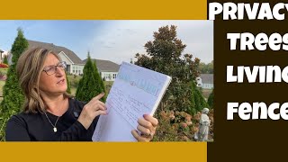8 Living Fence Ideas: Backyard Privacy: Best Privacy Trees for Zone 4-9.