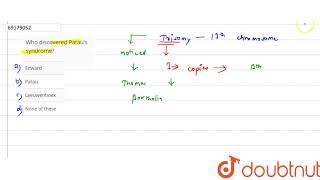 Who Discovered Pataus Syndrome?