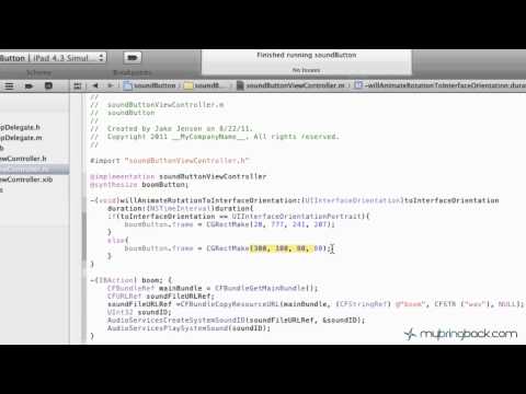 Learn Xcode 4 Tutorial iOS iPad iPhone 1.23 Custom Orient & Sizing pt 2
