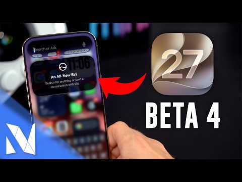 iOS 27 Beta 4 - Was ist neu? (Siri AI, AirPods, WiFi Assist, Log 2 & mehr) | Nils-Hendrik Welk