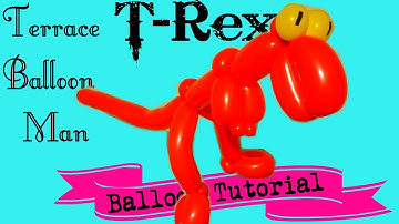 How to make a Fast and Easy T-Rex balloon animal