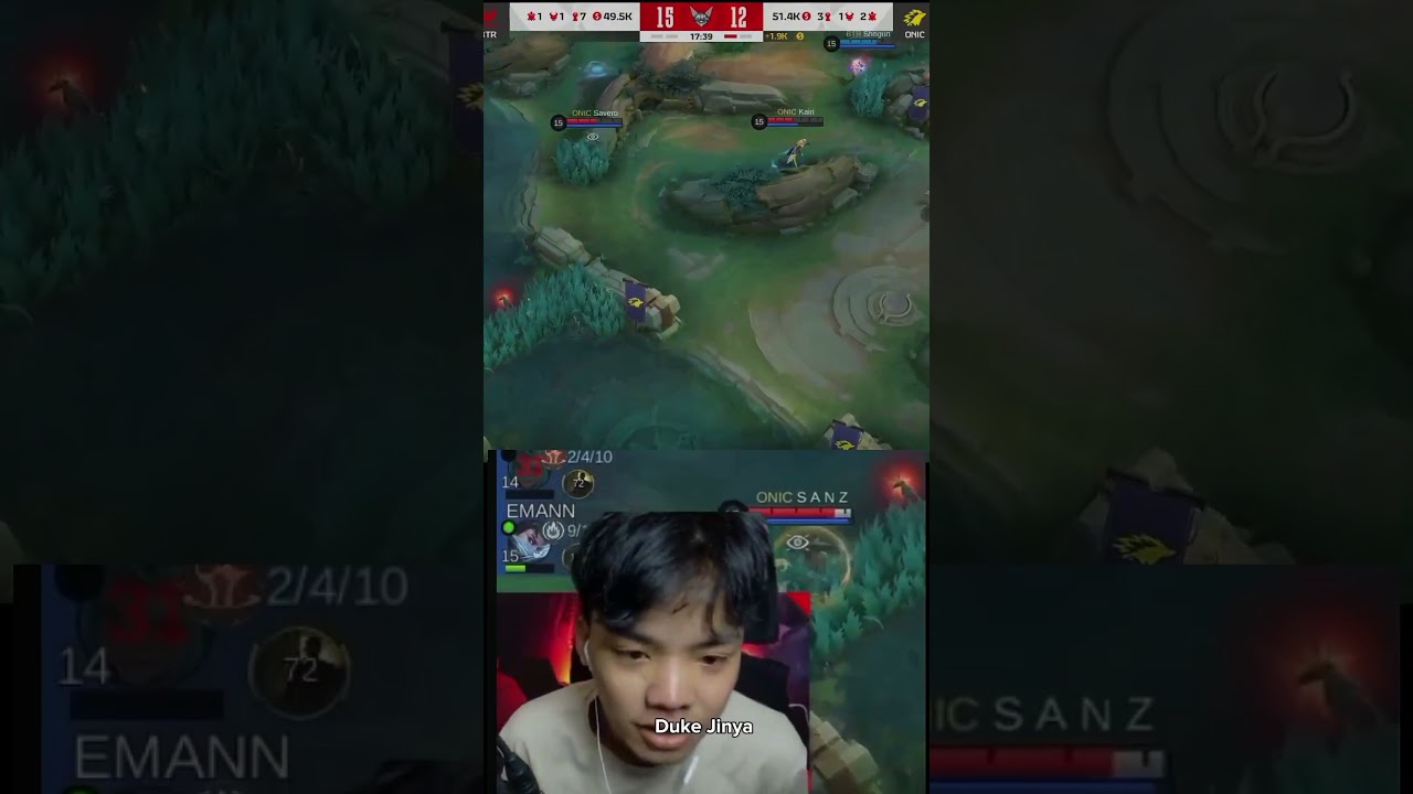 REACTION KINK VAN ONIC ID VS BTR MATCH 2 SOURCE YT EVOS VANN 