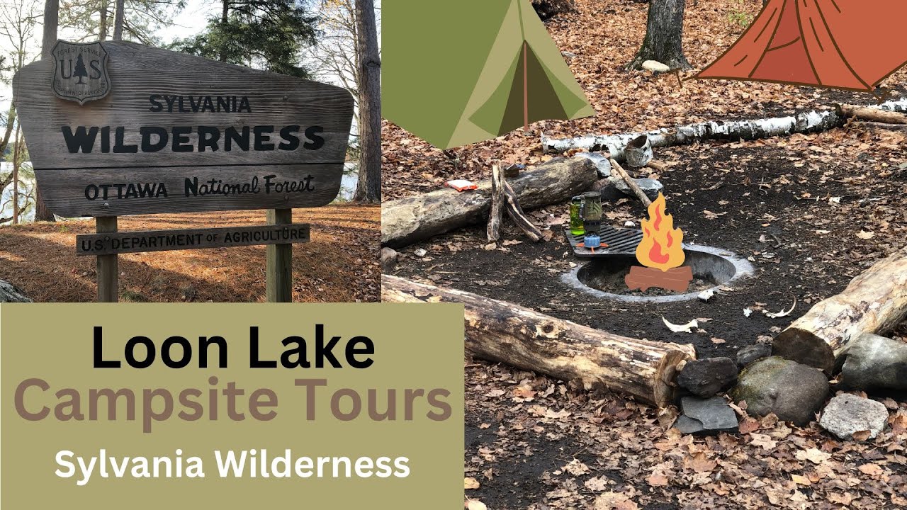 Loon Lake Campsite Tours Sylvania Wilderness YouTube