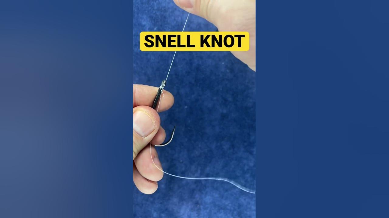 How to Tie SNELL KNOT - the BEST Fishing Knot for Flipping #fishing #shorts  