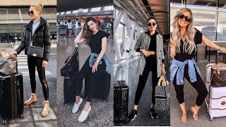 airport outfit ideas 2021/ best outfit trend ideas 2021/ girl travel outfit